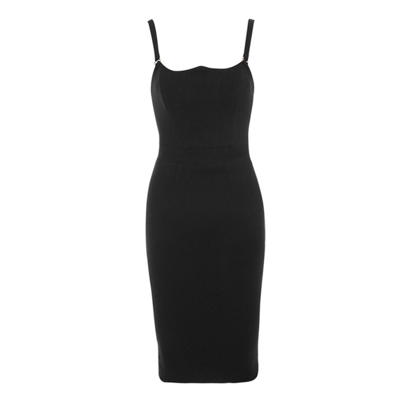 Black Classy Bandage Dress LAST ONE! SIZE:L - Picture 3 of 8